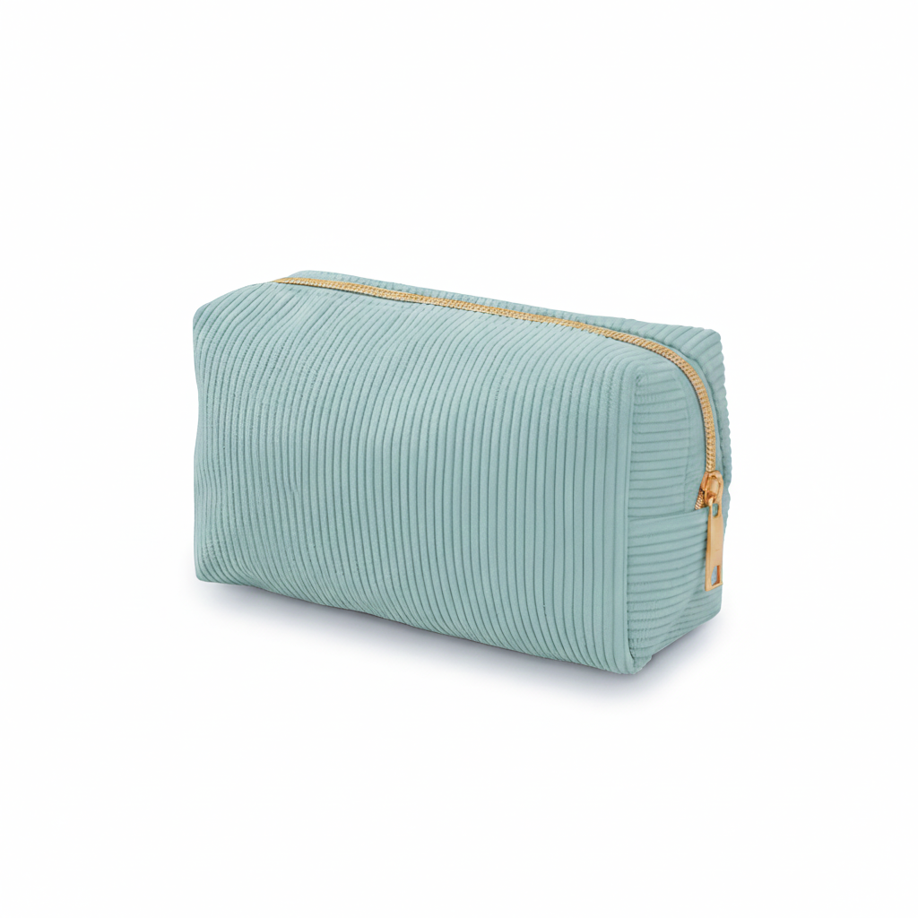 Vintage Corduroy Velvet Beauty Pouch