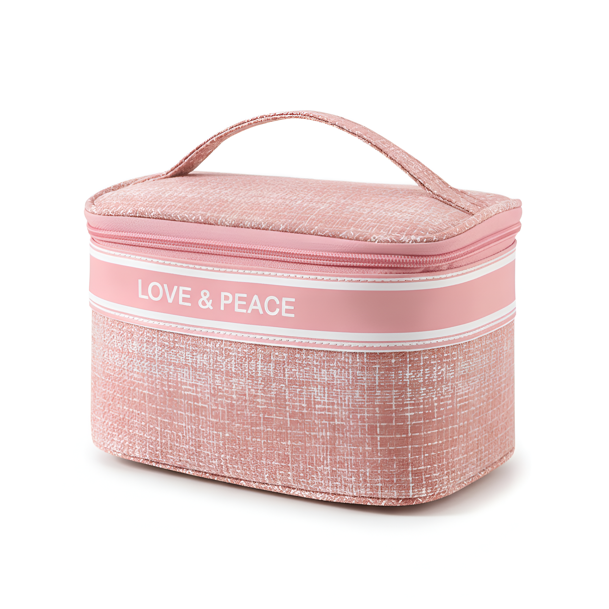 "Love & Peace" Plaid Vanity Handbag